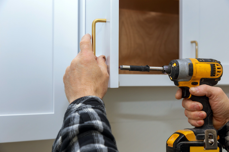 installing cabinet hardware
